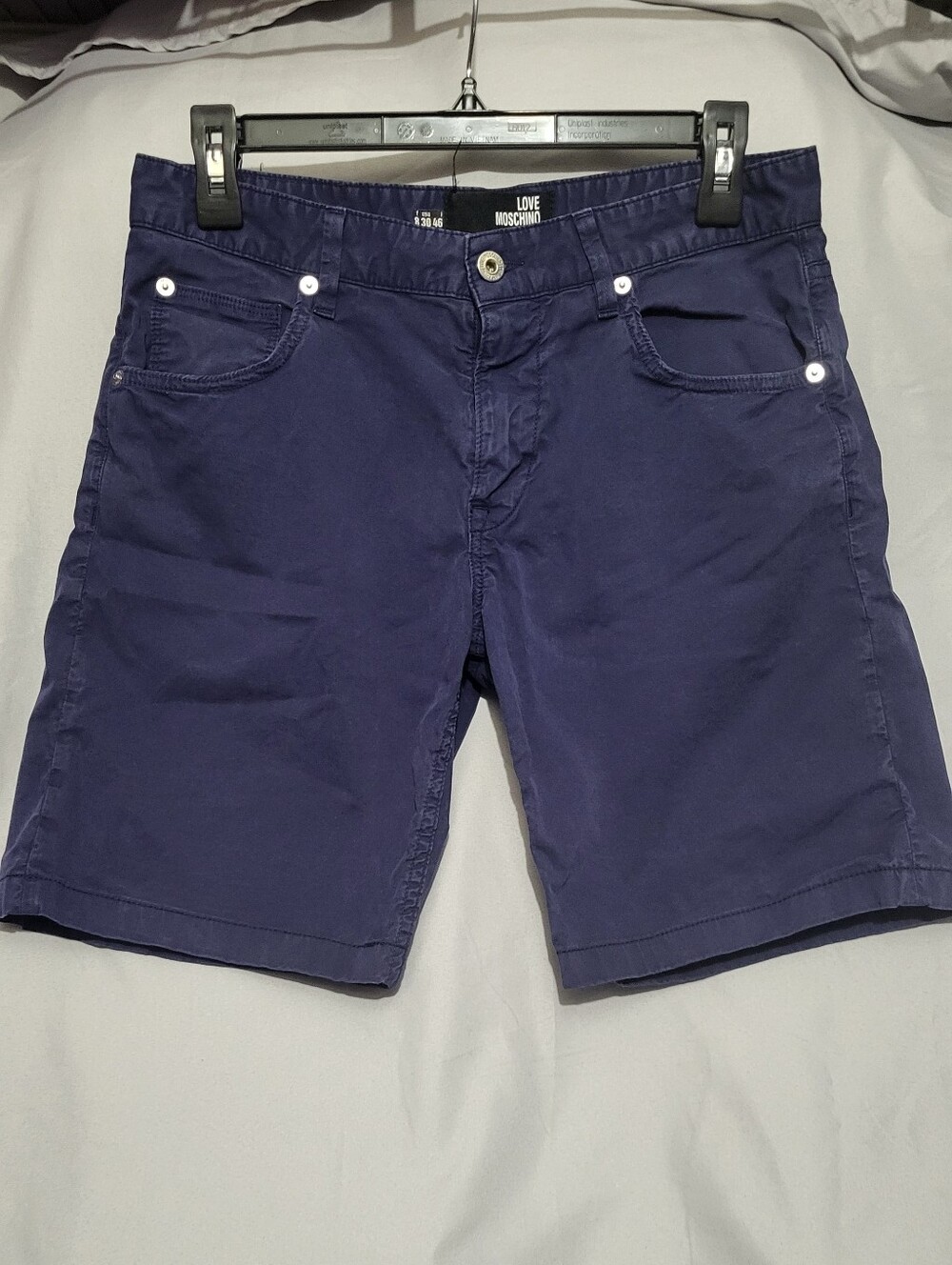 Love Moschino Navy Men's Cotton Blend Shorts